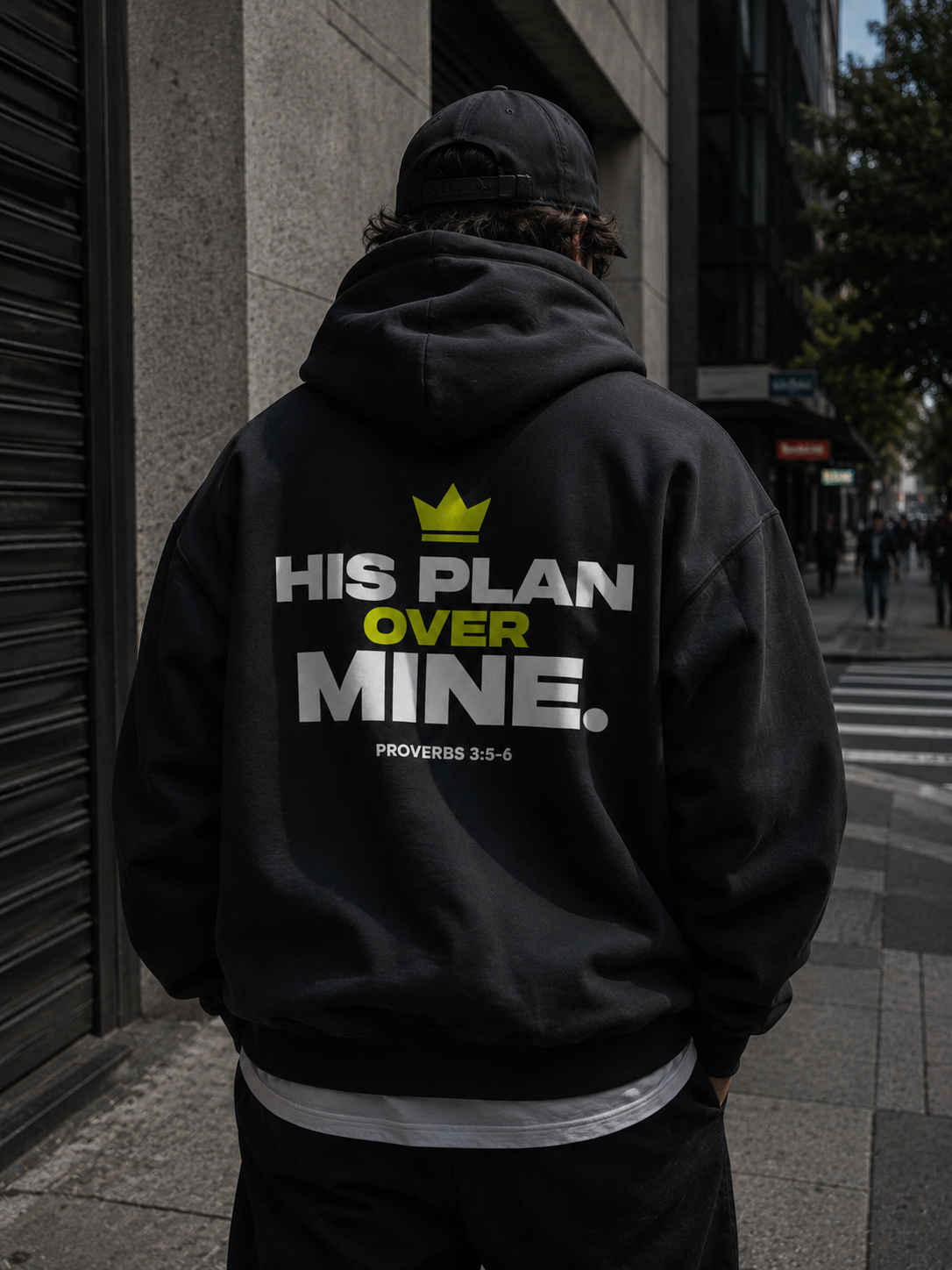 HIS PLAN OVER MINE HOODIE — NEGRO