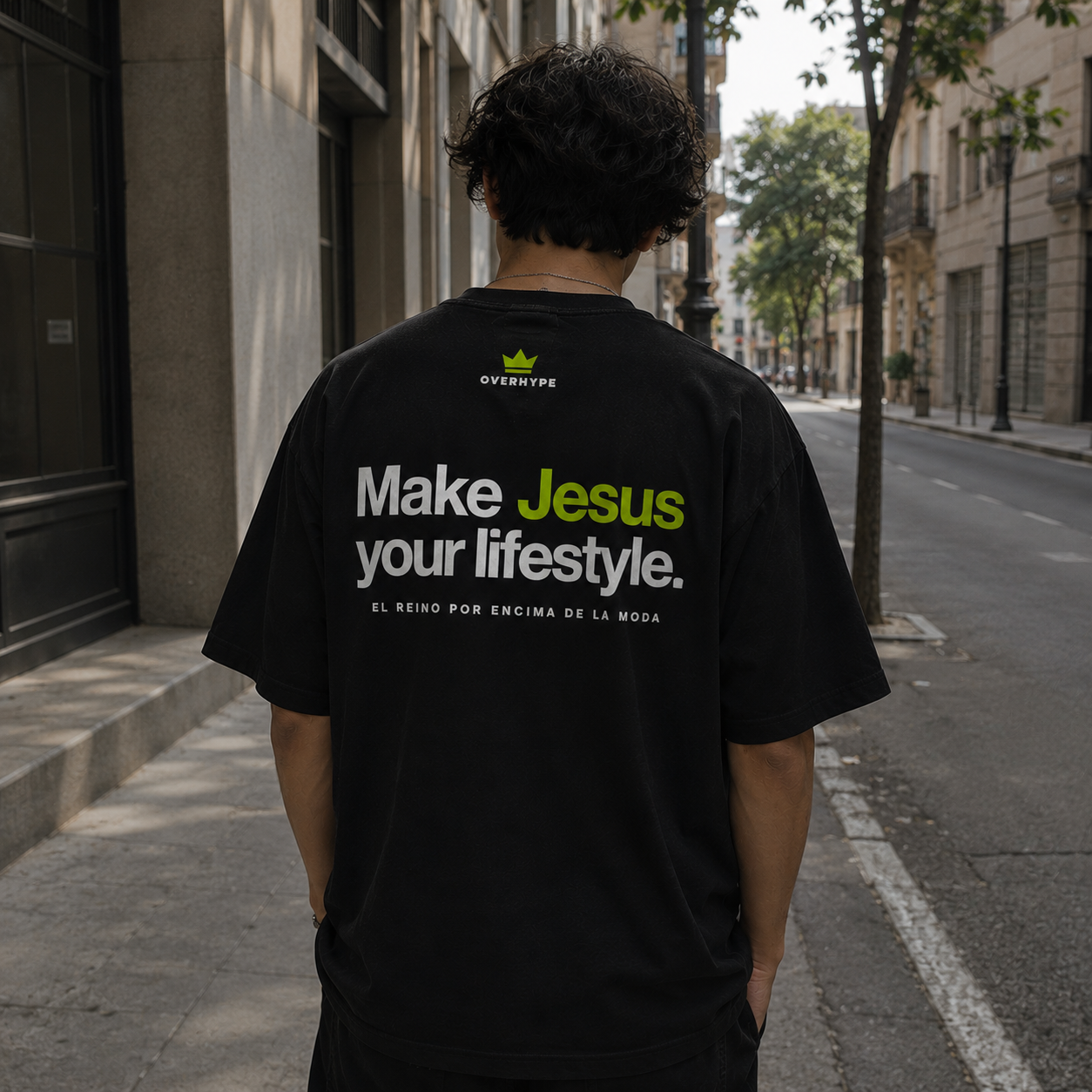 MAKE JESUS YOUR LIFESTYLE TEE — BLACK